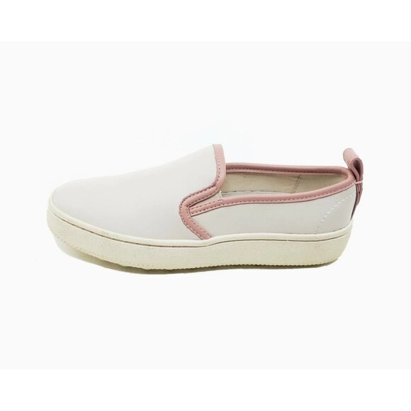 Coach GS310 Pink Trim Leather Slip-On Sneakers Women’s Size 6.5B EU 37 - Picture 1 of 9